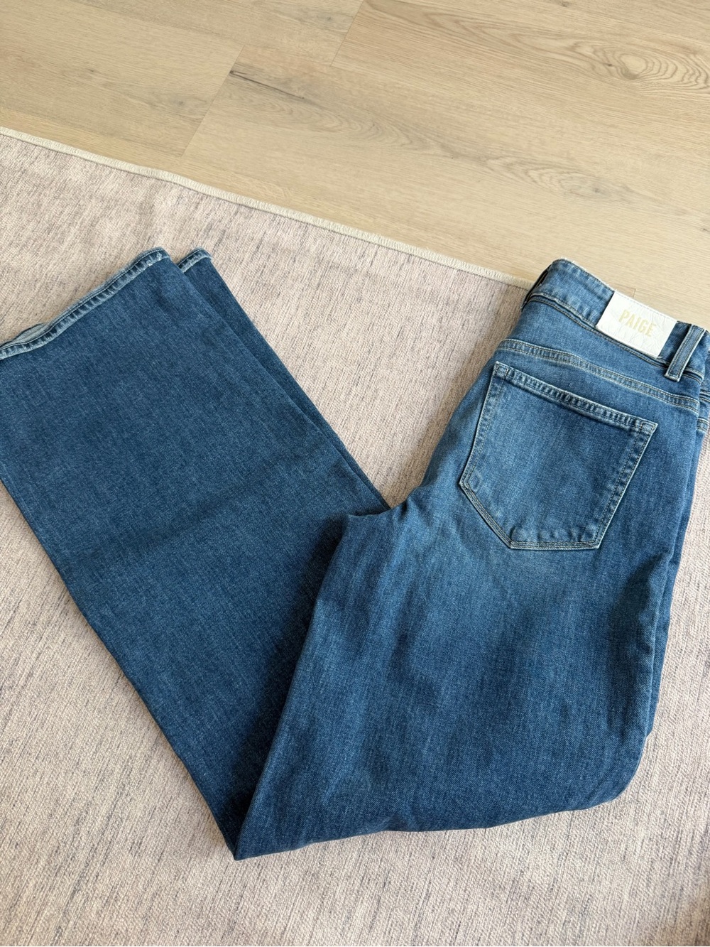PAIGE Sasha Women’s Dark Blue Straight Jeans